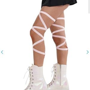 Iheartraves Baby Pink leg wraps